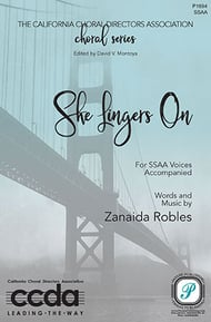 cover She Lingers On SSA choral sheet music cover